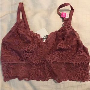 Victoria’s Secret PINK lace bralette.